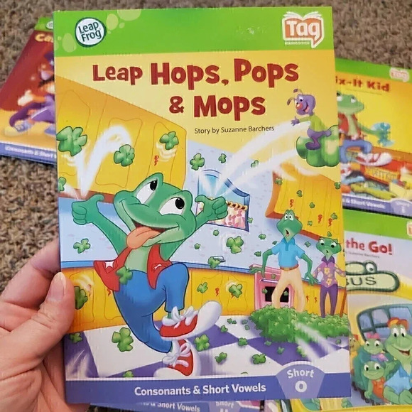 LOT‎ of 6 TAG LEAP READER Consonants & SHORT VOWELs AEIOU Book Series COMPLETE - Picture 3 of 8